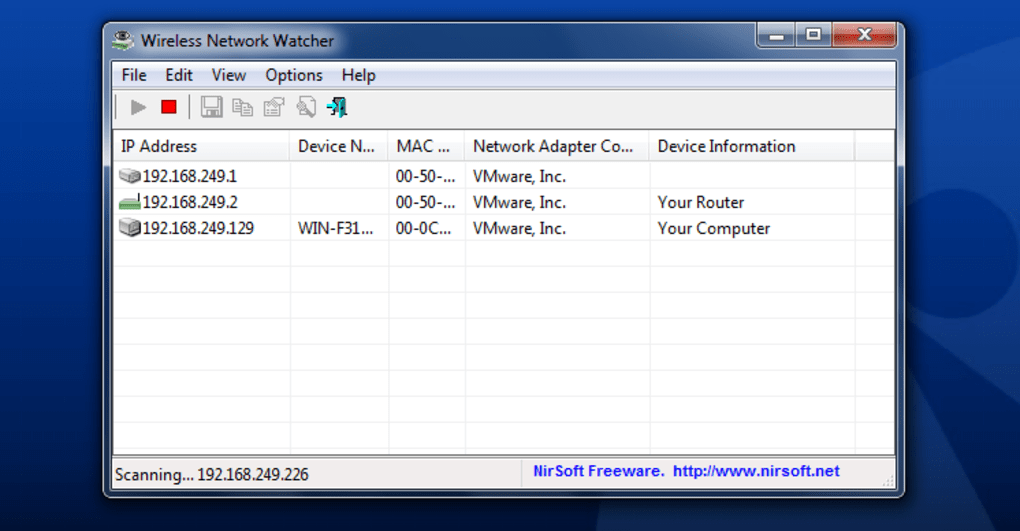 Wireless network watcher for mac os x